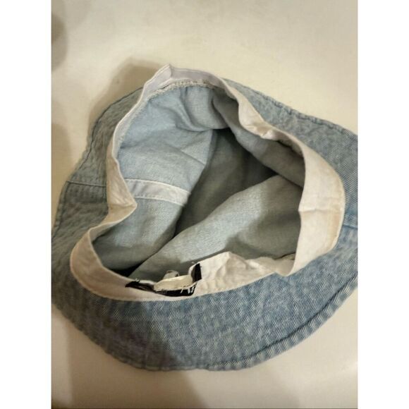 Zara Women's Stay Great Denim Bucket Hat Light Washed Blue OS - Picture 5 of 9